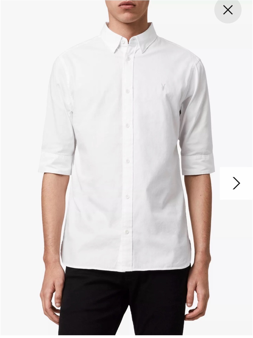 All Saints Redondo Half Sleeve Shirt